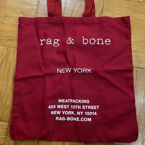 Red tote bag from rag & bone. Brand new! Never used!